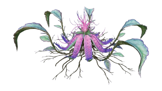 Bioluminescent flower asset 2